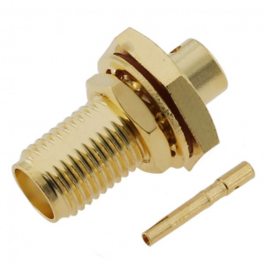3.01.370 SMA JACK BULKHEAD FOR RG141_RG402 CABLE
